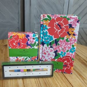 Kate Spade Sunset Blooms Notebook, Loose Leaf Stationary  and Ballpoint Set